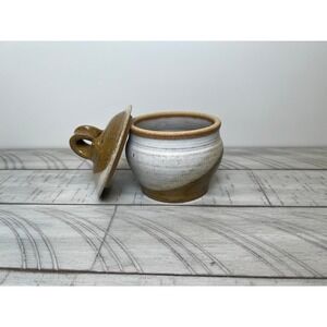 Artist Signed Ceramic Pottery Jar with Lid